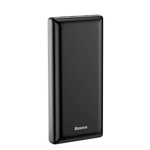 PowerBank Baseus Mini JA, PPJAN-C01, 30000 mAh, 2 x USB, 1 x Lightning , 1 x USB-C, 1 x Micro USB, Negru, Quick Charge 3A, Cu afisaj LED