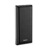 PowerBank Baseus Mini JA, PPJAN-C01, 30000 mAh, 2 x USB, 1 x Lightning , 1 x USB-C, 1 x Micro USB, Negru, Quick Charge 3A, Cu afisaj LED