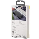 PowerBank Baseus Mini JA, PPJAN-C01, 30000 mAh, 2 x USB, 1 x Lightning , 1 x USB-C, 1 x Micro USB, Negru, Quick Charge 3A, Cu afisaj LED