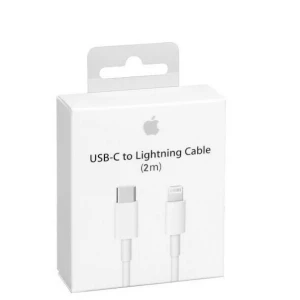 Cablu de date Fast Charge USB-C-Lightning 2M, compatibil cu iPhone 12 / 12 Pro / 12 mini,11pro,11pro max in Retail Box