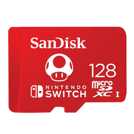 Card de memorie SanDisk micro SDXC pentru Nitendo Switch, 128 GB, UHS-I, Class 10, 100 Mb/s