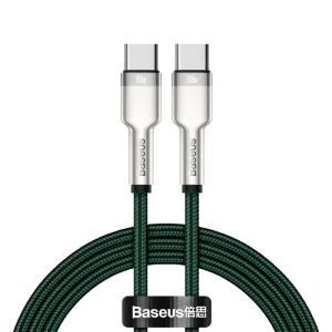 Baseus Cafule USB-C - Cablu USB-C, 100 W, 2 m, Verde
