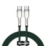 Baseus Cafule USB-C - Cablu USB-C, 100 W, 2 m, Verde