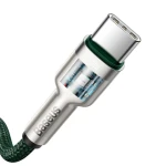 Baseus Cafule USB-C - Cablu USB-C, 100 W, 2 m, Verde