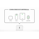 Set Incarcator compatibil cu Apple, USB-C 20W Fast Charger si cablu USB-C Lightning, Compatibil cu iPhone 11 / 11 Pro / 11 Pro Max / XS Max / XS / X / XR / 8 / 8 Plus, Alb