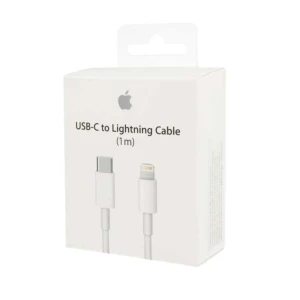 Cablu de date/incarcare Apple pentru iPhone, conector USB-C la Lightning, 1m, alb