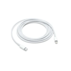 Cablu de date/incarcare Apple pentru iPhone, conector USB-C la Lightning, 1m, alb