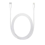 Cablu de date/incarcare Apple pentru iPhone, conector USB-C la Lightning, 1m, alb