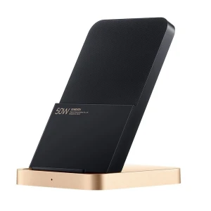 Incarcator cu inductie Xiaomi BHR6094GL si suport, functie de incarcare rapida, 50W, Negru
