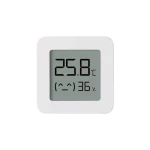 Senzor de temperatura si umiditate bluetooth cu afisaj LCD, Xiaomi, LYWSD03MMC, Alb, Patrat