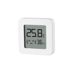 Senzor de temperatura si umiditate bluetooth cu afisaj LCD, Xiaomi, LYWSD03MMC, Alb, Patrat