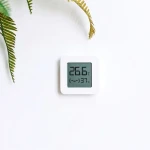 Senzor de temperatura si umiditate bluetooth cu afisaj LCD, Xiaomi, LYWSD03MMC, Alb, Patrat