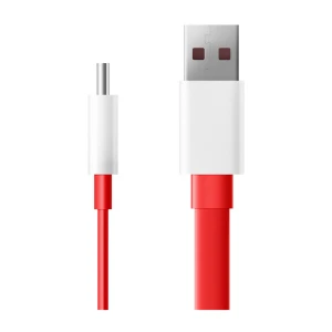 Cablu Date Si Incarcare USB La USB Type-C OnePlus C201A, SUPERVOOC, 1 M, Rosu 5461100018