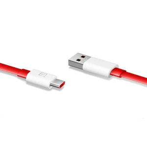Cablu Date Si Incarcare USB La USB Type-C OnePlus C201A, SUPERVOOC, 1 M, Rosu 5461100018