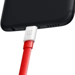 Cablu Date Si Incarcare USB La USB Type-C OnePlus C201A, SUPERVOOC, 1 M, Rosu 5461100018