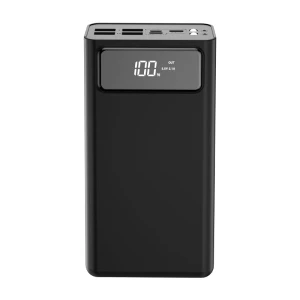 Baterie externa portabila XO PR158 50000 mAh, Digital Display, QC3.0+PD 20W, Negru