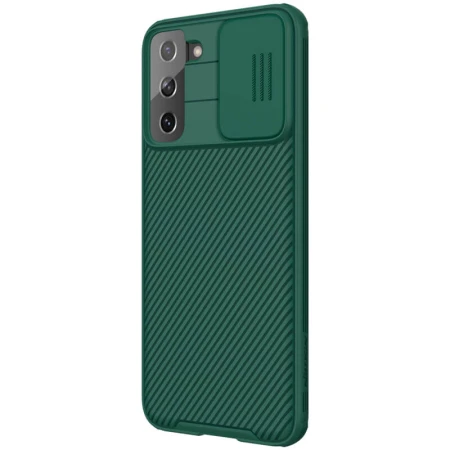 Husa protectie spate si camera foto verde, pentru Samsung Galaxy S21 Plus 5G Nillkin CamShield Pro