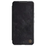 Husa Carte Nillkin Qin Pro, pentru Samsung Galaxy S22, Protectie camera, Piele Eco, Negru