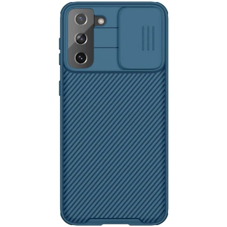 Husa protectie spate si camera foto albastru, pentru Samsung Galaxy S21 Plus 5G Nillkin CamShield Pro
