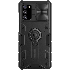 Husa de protectie cu kickstand Nillkin Camshield Armor Series pentru Samsung Galaxy Note 20, TPU, Negru