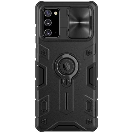 Husa de protectie cu kickstand Nillkin Camshield Armor Series pentru Samsung Galaxy Note 20, TPU, Negru