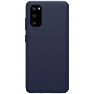 Husa Super Slim protectie spate telefon compatibila Samsung Galaxy S20 / S20 5G Nillkin Flex Pure, albastra