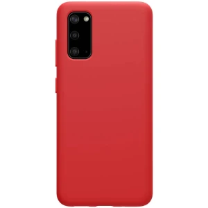 Husa Super Slim protectie spate telefon compatibila Samsung Galaxy S20 / S20 5G Nillkin Flex Pure, rosie
