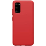 Husa Super Slim protectie spate telefon compatibila Samsung Galaxy S20 / S20 5G Nillkin Flex Pure, rosie