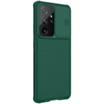 Husa protectie spate si camera foto verde, pentru Samsung Galaxy S21 Ultra 5G Nillkin CamShield Pro