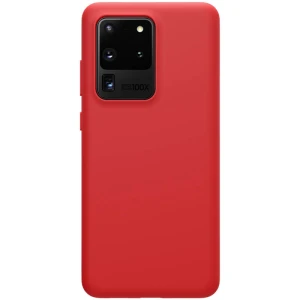 Husa Super Slim protectie spate telefon compatibila Samsung Galaxy S20 Ultra Nillkin Flex Pure, rosie