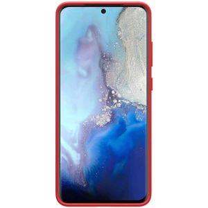 Husa Super Slim protectie spate telefon compatibila Samsung Galaxy S20 Ultra Nillkin Flex Pure, rosie