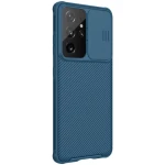 Husa protectie spate si camera foto albastru, pentru Samsung Galaxy S21 Ultra 5G Nillkin CamShield Pro