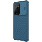 Husa protectie spate si camera foto albastru, pentru Samsung Galaxy S21 Ultra 5G Nillkin CamShield Pro