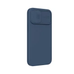 Husa Nillkin Camshield Silky Silicone Compatibila Cu iPhone 13 Pro Max, Interior Microfibra, Albastru