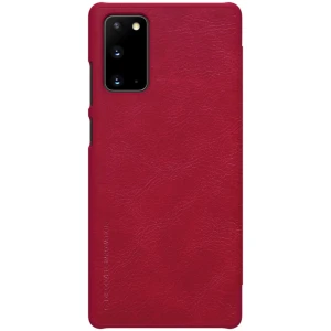 Husa de protectie Nillkin Qin Series pentru Samsung Galaxy Note 20, Piele ecologica/Plastic, Rosu