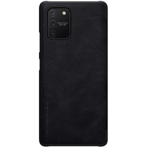 Husa Flip Cover Nillkin QIN pentru Samsung Galaxy S10 Lite, Policarbonat/Piele ecologica, Negru