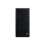 Husa Piele pentru Samsung Note 10 Flip Cover Nillkin Qin - Negru