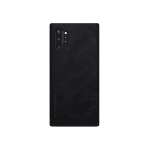 Husa Piele pentru Samsung Note 10 Flip Cover Nillkin Qin - Negru