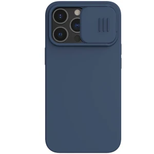 Carcasa NiLLkin Camshield Magnetic Series, pentru iPhone 13, Hard Premium TPU, Albastru