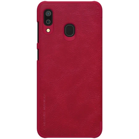 Husa flip tip carte pentru Samsung Galaxy A30, rosu - Nillkin Qin