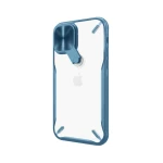 Husa Premium Nillkin Cyclops Compatibila Cu iPhone 12 / 12 Pro, Protectie La Camera Si Kickstand, Albastru
