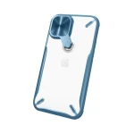 Husa Premium Nillkin Cyclops Compatibila Cu iPhone 12 / 12 Pro, Protectie La Camera Si Kickstand, Albastru