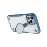 Husa Premium Nillkin Cyclops Compatibila Cu iPhone 12 / 12 Pro, Protectie La Camera Si Kickstand, Albastru