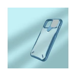 Husa Premium Nillkin Cyclops Compatibila Cu iPhone 12 / 12 Pro, Protectie La Camera Si Kickstand, Albastru