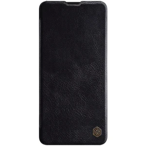 Husa Carte Slim Nillkin Qin (Piele Eco) pentru Samsung Galaxy A71, Negru