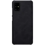 Husa Carte Slim Nillkin Qin (Piele Eco) pentru Samsung Galaxy A71, Negru