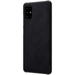 Husa Carte Slim Nillkin Qin (Piele Eco) pentru Samsung Galaxy A71, Negru