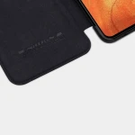 Husa Carte Slim Nillkin Qin (Piele Eco) pentru Samsung Galaxy A71, Negru
