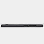 Husa Carte Slim Nillkin Qin (Piele Eco) pentru Samsung Galaxy A71, Negru