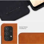 Husa pentru Samsung Galaxy A32 4G, Nillkin QIN Leather Case, Rosu